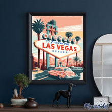 Charger l&#39;image dans la galerie, Broderie Diamant - Affiche Poster Las Vegas