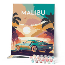 Charger l'image dans la galerie, Affiche Vintage Malibu