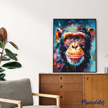 Charger l&#39;image dans la galerie, Chimpanzé Coloré Abstrait