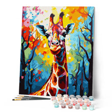 Charger l'image dans la galerie, Girafe Colorée Abstraite