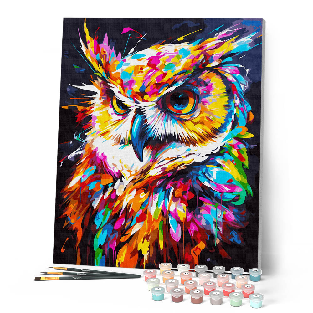 Peinture Par Numéros Adultes Débutants Hibou Animal Diy Peinture À L'Huile Cadeau Arts Artisanat Peinture Par Numéros Adultes Débutants Hibou Animal Diy Peinture À L'Huile Cadeau Arts Artisanat