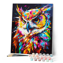 Charger l'image dans la galerie, Hibou Coloré Abstrait