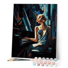 Charger l'image dans la galerie, Femme au Piano Art Déco