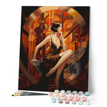 Charger l'image dans la galerie, Femme assise Art Déco