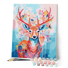 Charger l'image dans la galerie, Cerf coloré en fleurs