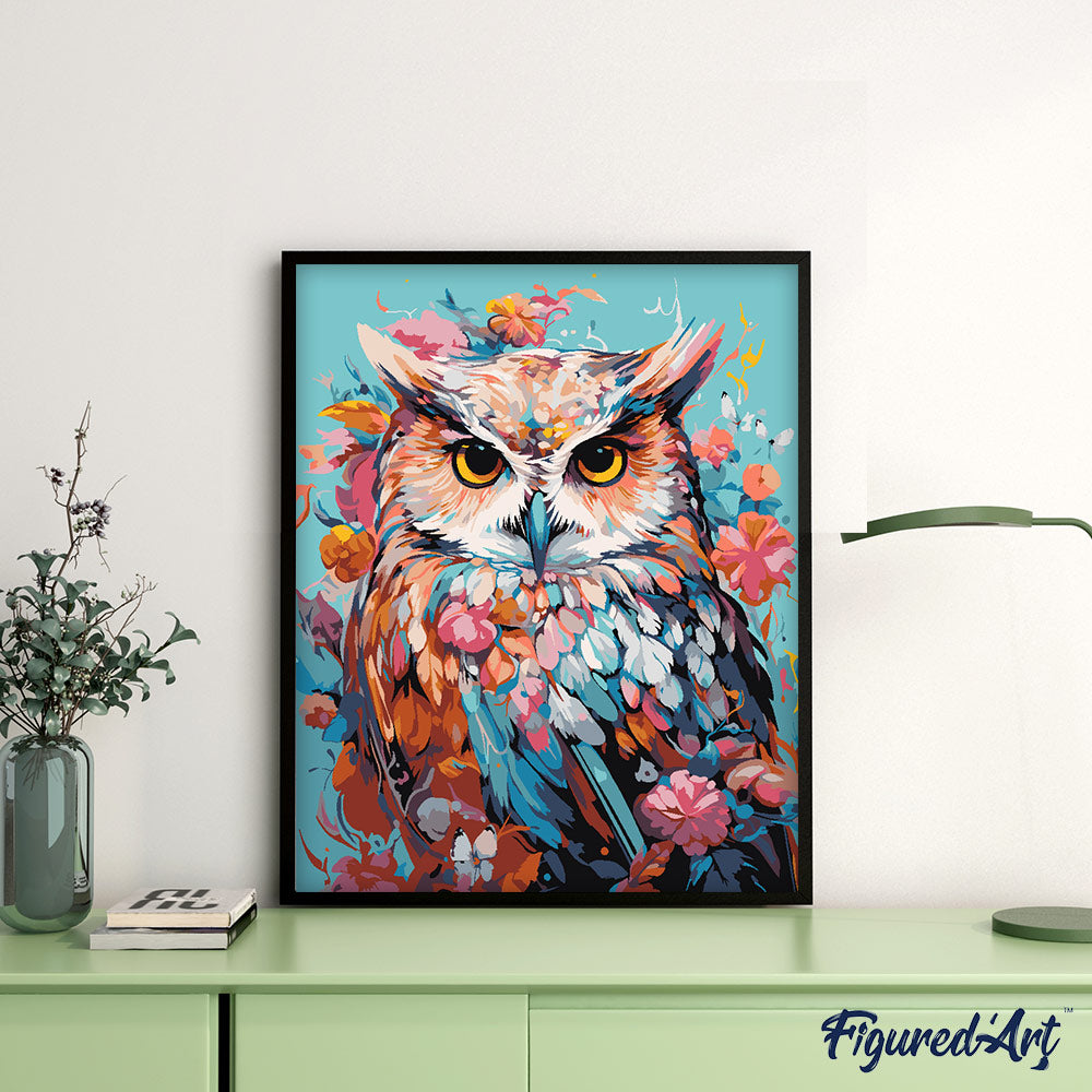 ABEUTY Peinture par numéros pour adultes débutants – Perroquet Oiseau Fleurs 40,6 x 50,8 cm (cadre en bois ABEUTY Peinture par numéros pour adultes débutants – Perroquet Oiseau Fleurs 40,6 x 50,8 cm (cadre en bois