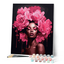 Charger l'image dans la galerie, Femme aux cheveux de pivoines