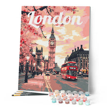Charger l'image dans la galerie, Affiche de voyage Londres en fleurs