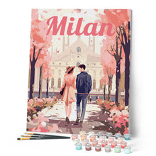 Charger l'image dans la galerie, Affiche de voyage Milan en fleurs