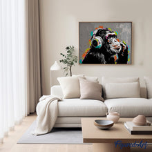 Charger l'image dans la galerie, Street Art Singe Funky