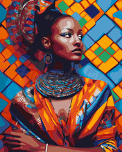 Charger l&#39;image dans la galerie, Peinture par numéros Figured&#39;Art Beauté Africaine