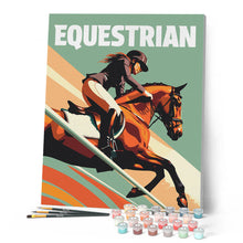Charger l'image dans la galerie, Affiche sportive Equitation