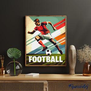 Affiche sportive Football
