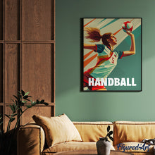 Charger l&#39;image dans la galerie, Affiche sportive Handball