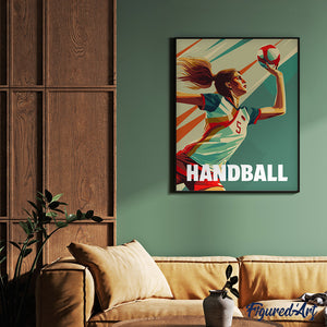Affiche sportive Handball