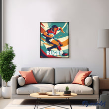 Charger l&#39;image dans la galerie, Affiche sportive Rugby