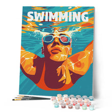 Charger l'image dans la galerie, Affiche sportive Natation