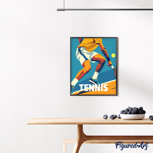Affiche sportive Tennis