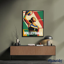 Charger l&#39;image dans la galerie, Affiche sportive Volley