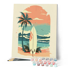 Charger l'image dans la galerie, Planche de surf sur la plage
