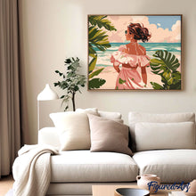 Charger l'image dans la galerie, Jolie fille au bord de la mer