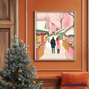 Couple au Marché de Noël