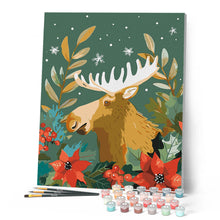 Charger l'image dans la galerie, Orignal de Noël festif