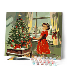 Charger l'image dans la galerie, Petite Fille Vintage de Noël