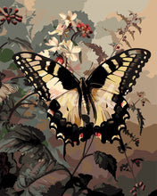 Charger l&#39;image dans la galerie, Peinture par numéros Figured&#39;Art Machaon et Fleurs blanches