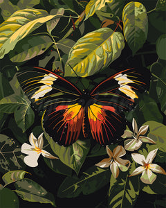 Peinture par numéros Figured'Art Papillon Heliconius Erato