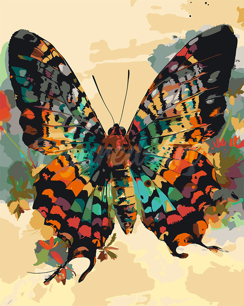 Peinture par numéros Figured'Art Papillon Sunset Moth