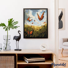 Charger l&#39;image dans la galerie, Papillons Petites Tortues voletant