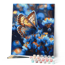 Charger l'image dans la galerie, Papillons et Fleurs bleues