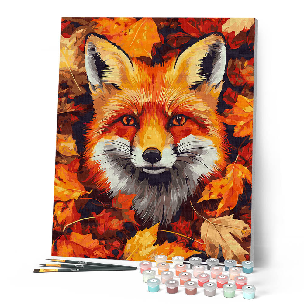 TISHIRON Peinture par numéros pour adultes débutants renard roux peinture par numéros pour adultes renard roux dans la forêt kit de peinture à l'huile kit de peinture à l'huile pour travaux manuels TISHIRON Peinture par numéros pour adultes débutants renard roux peinture par numéros pour adultes renard roux dans la forêt kit de peinture à l'huile kit de peinture à l'huile pour travaux manuels