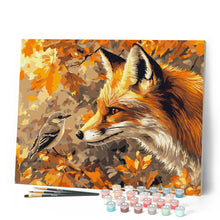 Charger l'image dans la galerie, Renard et oiseau en Automne