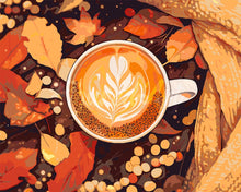 Charger l&#39;image dans la galerie, Peinture par numéros Figured&#39;Art Café au lait en Automne