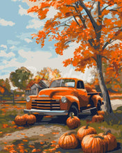 Charger l&#39;image dans la galerie, Peinture par numéros Figured&#39;Art Camion vintage en Automne