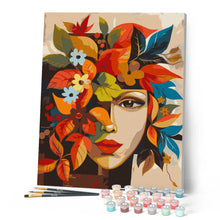 Charger l'image dans la galerie, Visage floral d'Automne inspiré de Picasso