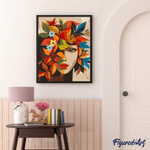 Charger l'image dans la galerie, Visage floral d'Automne inspiré de Picasso