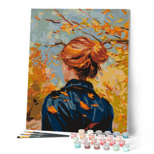 Charger l'image dans la galerie, Femme en  Automne inspirée de Van Gogh