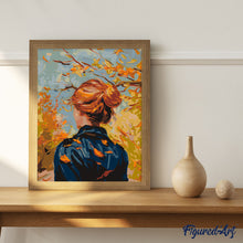 Charger l'image dans la galerie, Femme en  Automne inspirée de Van Gogh