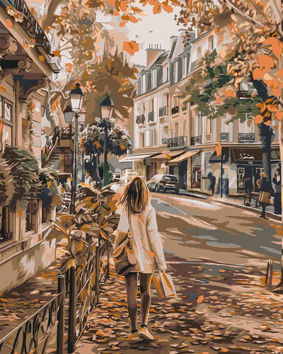 Peinture par numéros Figured'Art Journée d'Automne en ville