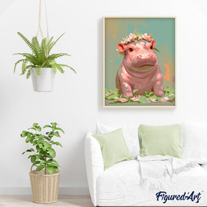 Bébé Fille Hippopotame