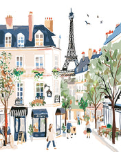 Charger l&#39;image dans la galerie, Peinture par numéros Figured&#39;Art Aquarelle Rue de Paris