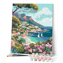 Charger l'image dans la galerie, Ville côtière au printemps
