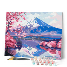 Charger l'image dans la galerie, Mont Fuji et Lac aux Cerisiers en Fleurs