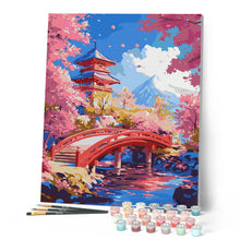 Charger l'image dans la galerie, Pont Rouge et Cerisiers en Fleurs