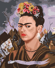 Charger l&#39;image dans la galerie, Peinture par numéros Figured&#39;Art Frida - Autoportrait dédié au Dr. Eloesser
