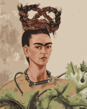 Charger l&#39;image dans la galerie, Peinture par numéros Figured&#39;Art Frida - Autoportrait avec tresse