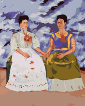 Charger l&#39;image dans la galerie, Peinture par numéros Figured&#39;Art Frida - Les Deux Fridas